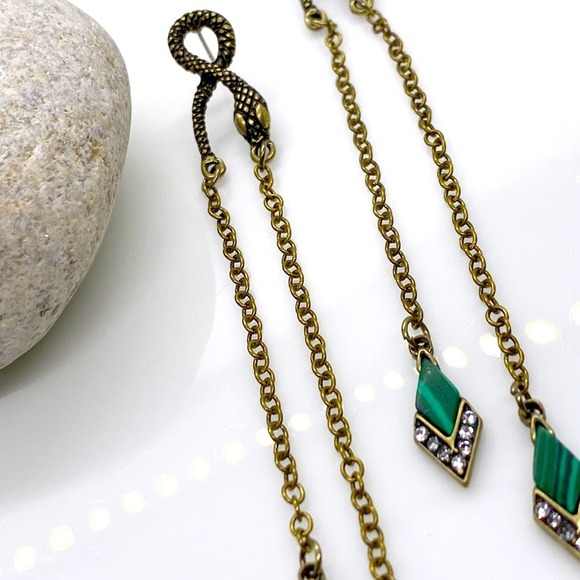Anthropologie Jewelry - NEW Serpent Chain Dangle Earrings